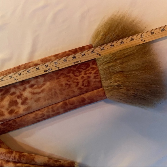 Teddy Mongolian fur Jacket penny lane bratz doll jacket with leopard print - Picture 3 of 12